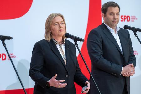 Bärbel Bas und Lars Klingbeil wollen gemeinsam die SPD führen.