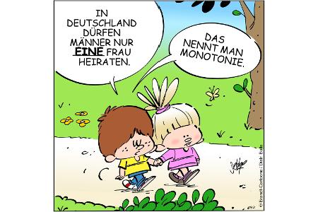 Cartoons zu trendigen Themen