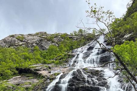 Schottland Steall Wasserfall