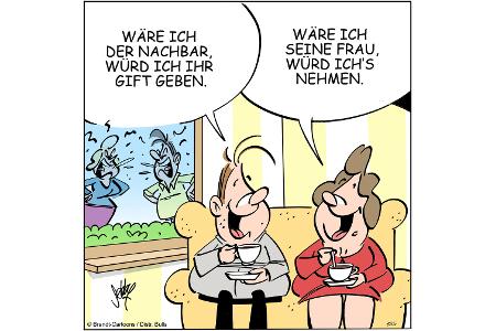 Cartoons zu trendigen Themen