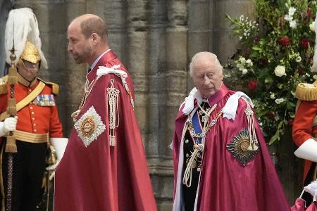 König Charles und Prinz William: Seltener Auftritt zu zweit König Charles und Prinz William: Seltener Auftritt zu zweit