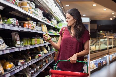 Einkaufen im Supermarkt Einkaufen im Supermarkt