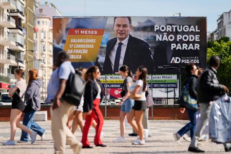 Der konservative Amtsinhaber Luís Montenegro geht als Favorit in die Wahl. (Archivbild) Der konservative Amtsinhaber Luís Montenegro geht als Favorit in die Wahl. (Archivbild)