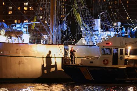 Ein Rettungseinsatz war im Gange. 
