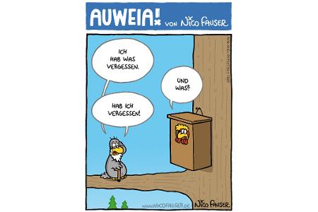 Alltäglicher Humor und Vögel