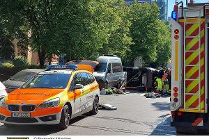 Medizinischer Notfall führt zu Verkehrsunfall (Bogenhausen)