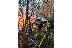 Gartenlaubenbrand im Fehrmoor Gartenlaubenbrand im Fehrmoor