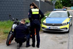 Motoradkontrollen im Zuständigkeitsbereich des Polizeikommissariats Stolzenau im Rahmen eines Verkehrssicherheitstages