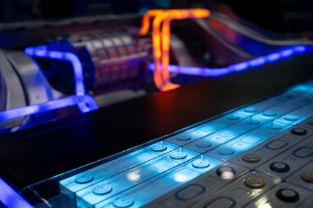 Eine schnellladende Batterie des chinesischen Herstellers CATL auf der Automesse IAA 2023. CATL hat seine Patentanmeldungen in der Batteriechnik stark gesteigert. (Archiv) Eine schnellladende Batterie des chinesischen Herstellers CATL auf der Automesse IAA 2023. CATL hat seine Patentanmeldungen in der Batteriechnik stark gesteigert. (Archiv)