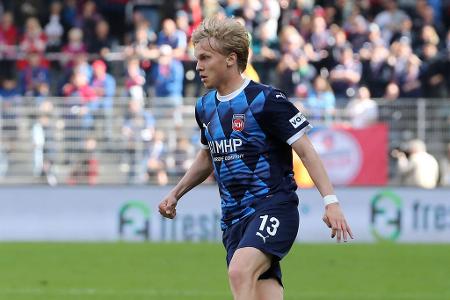 Rückkehr nach Leihe: Frans Krätzig - Frans Krätzig könnte nach seiner Zwischenstation beim 1. FC Heidenheim im Sommer direkt weiterziehen. RB Salzburg soll konkretes Interesse am linken Schienenspieler haben.