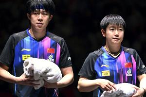 Tischtennis: Chinesen Wang/Sun schaffen Mixed-Hattrick