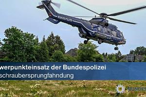 Schwerpunkteinsatz mit Hubschrauber an der deutsch-niederländischen Grenze