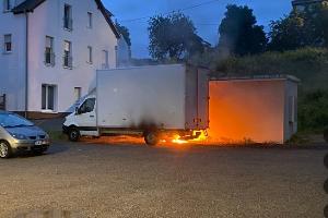 Brand eines 7.5 t Kastenwagen