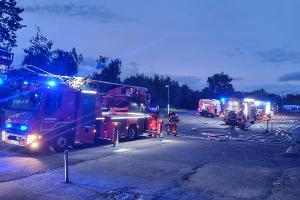 Brand in leerstehendem Gebäude