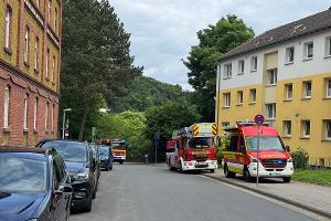 Einsatzreicher Montag mit Brand im Gebäude