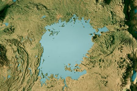 Satellitenaufnahme des Victoriasees
