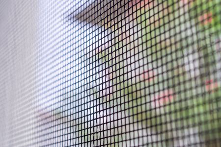 Mückennetz vor einem Fenster