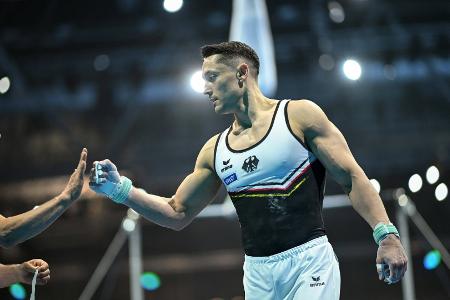 Turn-EM: Deutsche Männer verpassen Medaille im Team Turn-EM: Deutsche Männer verpassen Medaille im Team
