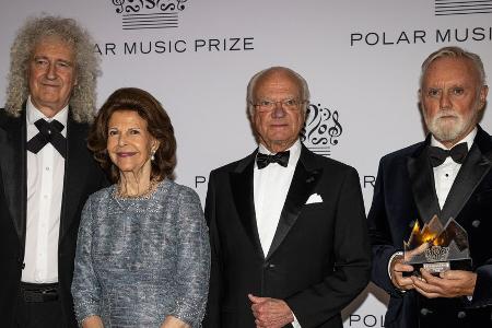 König Carl Gustaf ehrt Queen-Musiker mit Polar Music Prize König Carl Gustaf ehrt Queen-Musiker mit Polar Music Prize