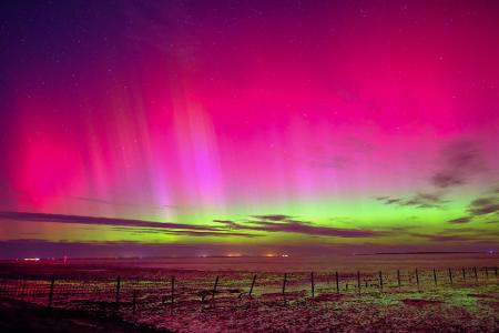 Polarlichter könnten auch in der Nacht zum Montag zu sehen sein. (Archivbild) Polarlichter könnten auch in der Nacht zum Montag zu sehen sein. (Archivbild)