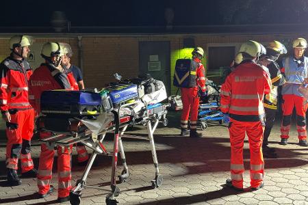 Die Feuerwehr war mit einem Großaufgebot im Einsatz.