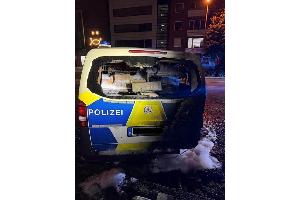 Feuer am Streifenwagen der Bundespolizei - Ermittlungen laufen
