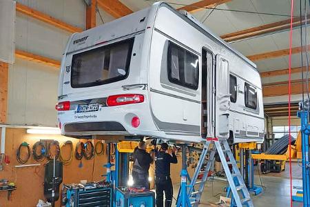 Caravan auflasten Werkstatt f