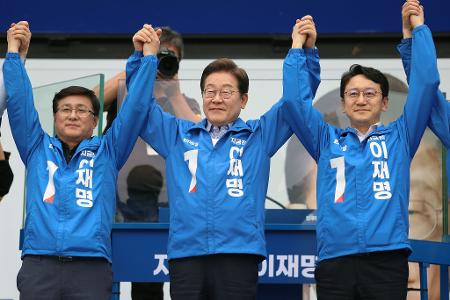 Favorit bei der vorgezogenen Präsidentschaftswahl in Südkorea: Der linke Oppositionsführer Lee Jae Myung. 