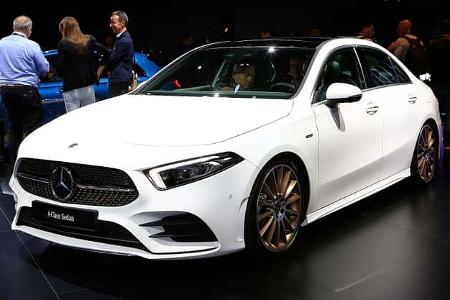 10/2018, Mercedes A-Klasse Limousine auf dem Autosalon Paris 2018