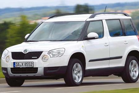 Skoda Yeti, Seitenansicht