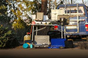 Gaskocher für die Camping-Außenküche
