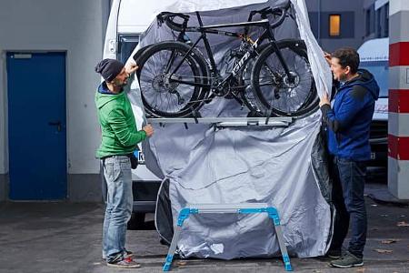 Zubehšr Abdeckplanen fŸr FahrradtrŠger Abdeckplane mit Klappe