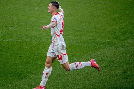 Platz 3: Benjamin Sesko (RB Leipzig) - 113,5 Mio. Euro - 22 Jahre, Sturm, Vertrag bis 2029