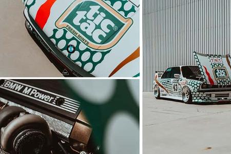BMW E30 DTM Nachbau Kyza Mush Tic Tac USA M3