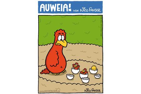 Alltäglicher Humor und Vögel