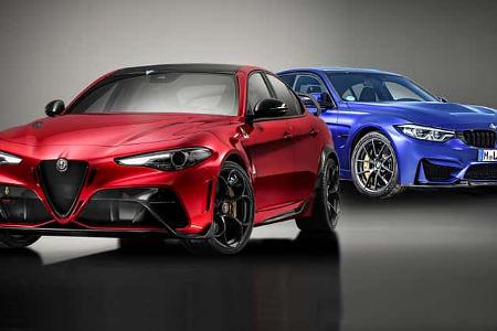 Kaltvergleich Genf 2020 BMW M3 CS Alfa Romeo Giulia GTA Kaltvergleich Genf 2020 BMW M3 CS Alfa Romeo Giulia GTA