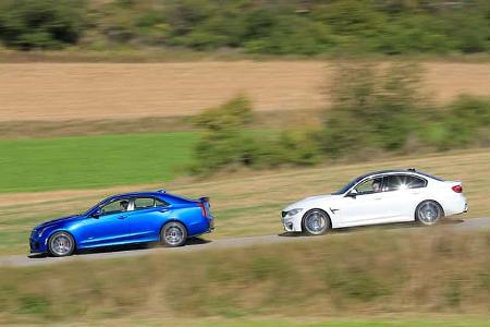 BMW M3 Competition, Cadillac ATS-V, Seitenansicht