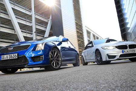 BMW M3 Competition, Cadillac ATS-V, Frontansicht