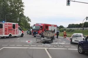 Ungebremst auf PKW aufgefahren