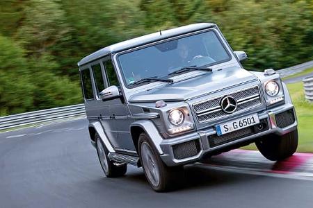 Mercedes G 65 AMG, Frontansicht, Kurvenfahrt