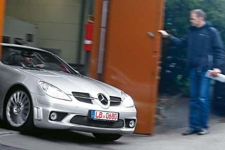 Mercedes SLK 55 AMG, Motorhaube