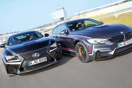 Lexus RC F, BMW M4 Performance, Frontansicht