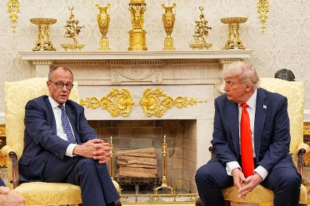 Der Umgang mit der AfD war laut Bundeskanzler Merz kein Thema zwischen ihm und US-Präsident Trump. Der Umgang mit der AfD war laut Bundeskanzler Merz kein Thema zwischen ihm und US-Präsident Trump.