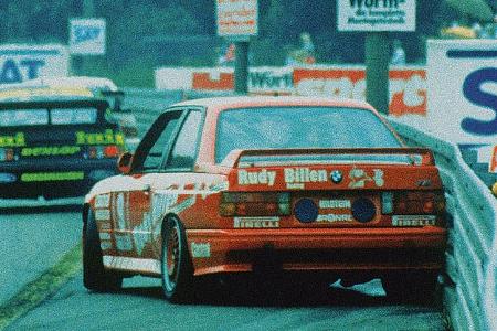 BMW M3, E30, DTM, Leitplanke
