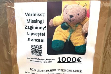 1.000 Euro Finderlohn sind auf Steckbriefen in der Hauptstadt ausgesetzt, 