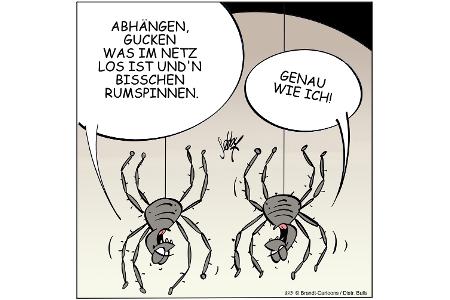 Cartoons zu trendigen Themen