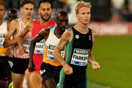 1500 m: Rekordhalter Farken 1500 m: Rekordhalter Farken