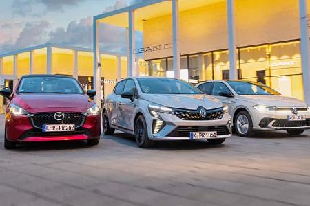 Mazda 2, Renault Clio, VW Polo