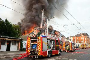 Feueralarm: Frühere Staatsoperette in Dresden ausgebrannt