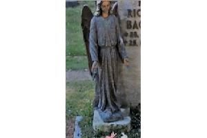 Mannheim-Käfertal: Diebstahl von Messing-Engel auf dem Friedhof, Zeugen gesucht!